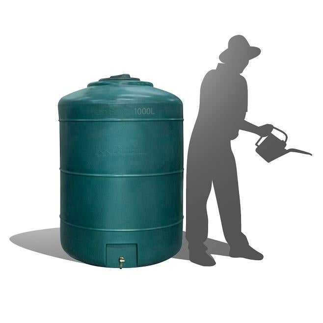 Récupérateur Eau de Pluie Hors-sol Rond 1000 Litres DS Eau Vert Garantie 5 ans - 3