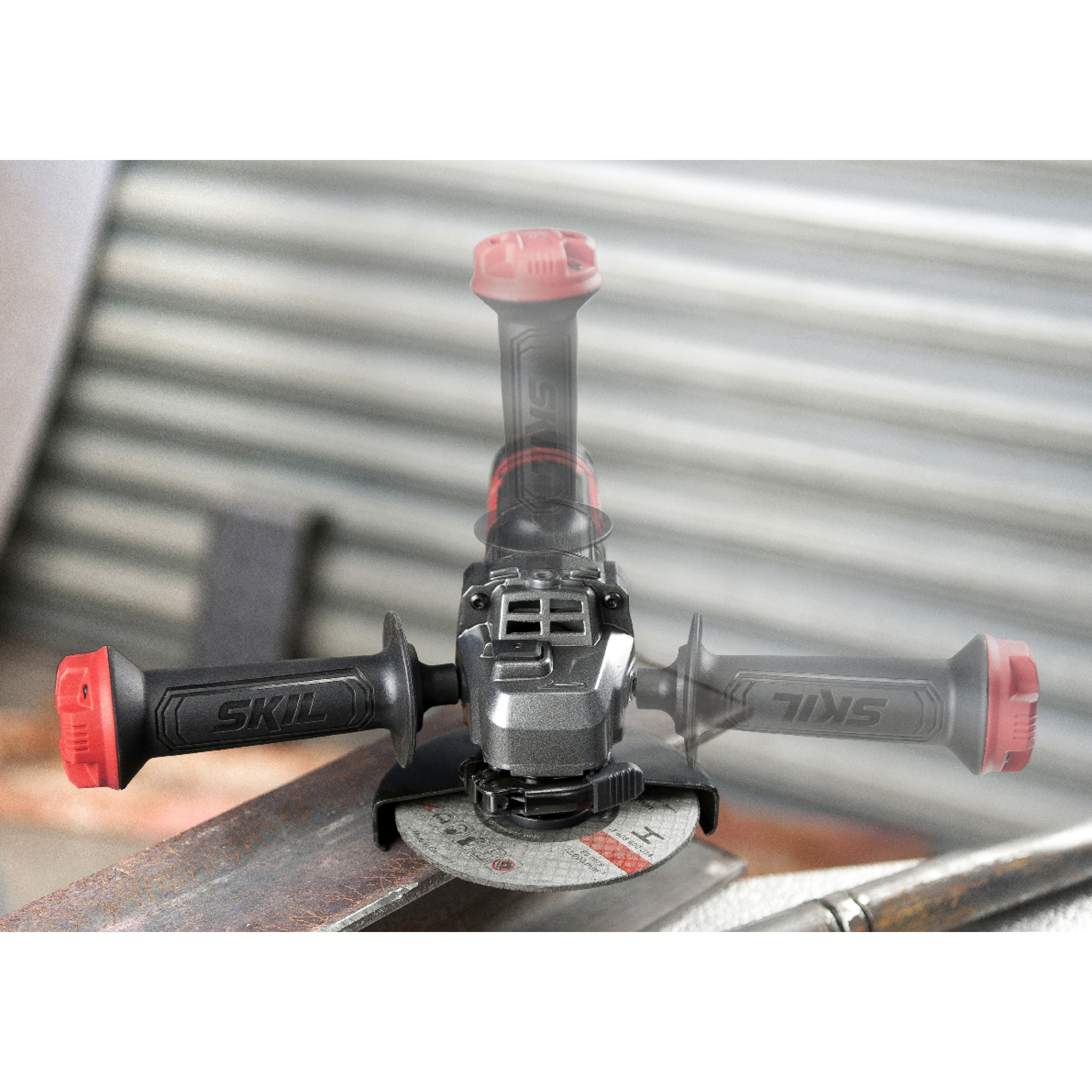 Meuleuse d’angle filaire SKIL 9132 GA 850 W, 125 mm, VRS+, coffret, 3 disques, carter, poignée, clé - 9