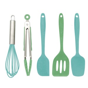 Set Pasticceria Per Bambini ScrapCooking - 4 Utensili In Legno E Silicone Verde