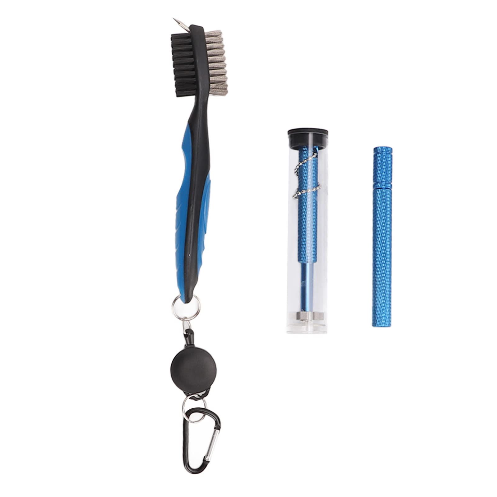 Czyścik do kijów golfowych, czyścik do rowków szczotki do kijów golfowych z wysuwaną linką