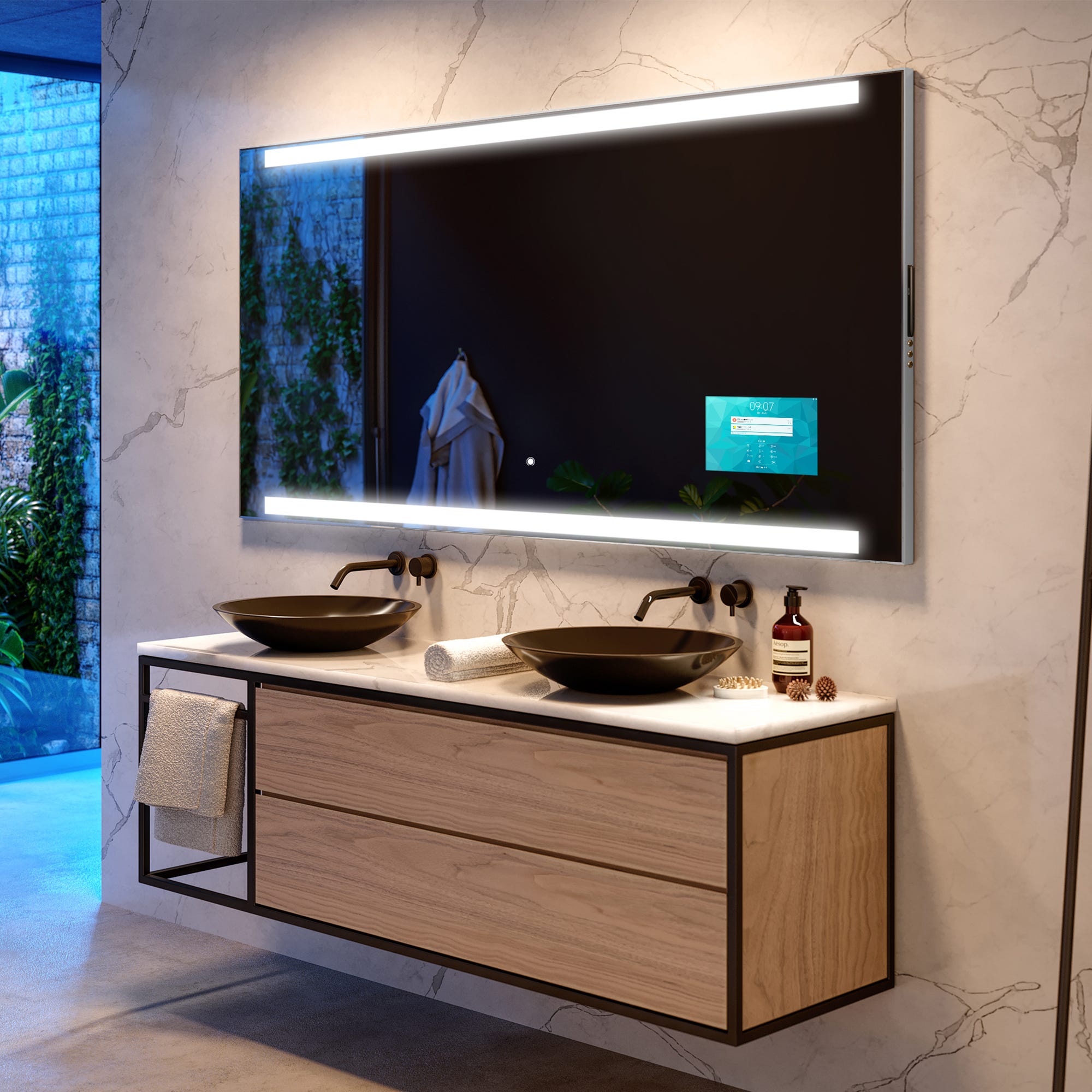 Artforma Specchio Rotondo da Bagno Controluce LED | 70 cm | su Misura | Personalizza Specchio Artforma Specchio Rotondo da Bagno Controluce LED | 70 cm | su Misura | Personalizza Specchio