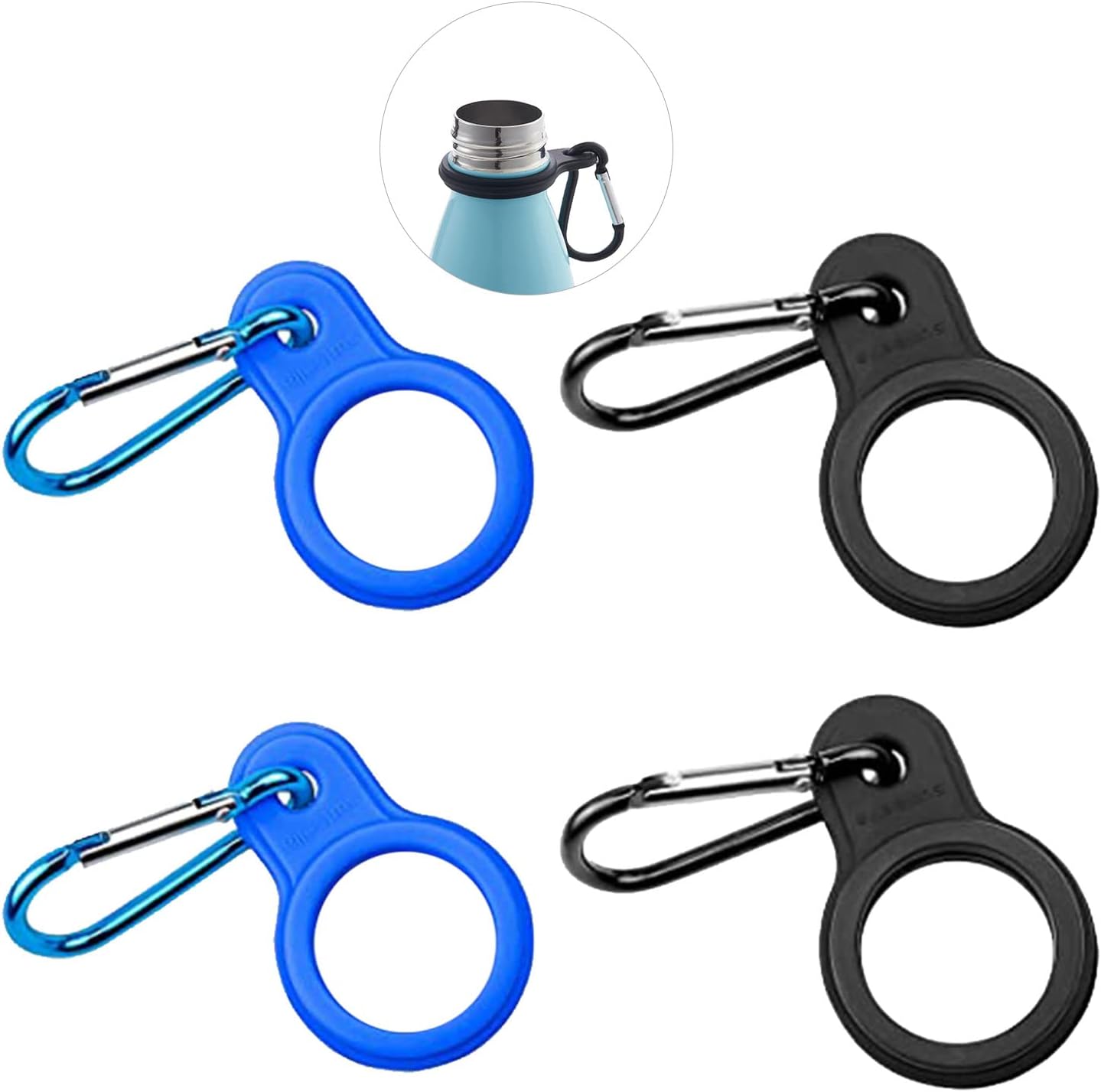 Paquet De 3 Porte-clés, Boucle De Bouteille D'eau En Silicone