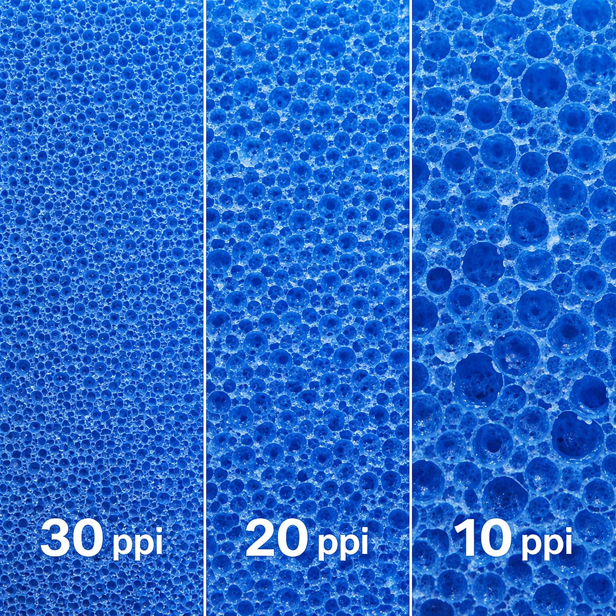 Tapis japonais filtrant - 50 x 50 x 5 cm / 10 ppi - grossier - Filtre de Bassin et d'Aquarium pour Filtration Eau HMF - couleur Wiltec - 3