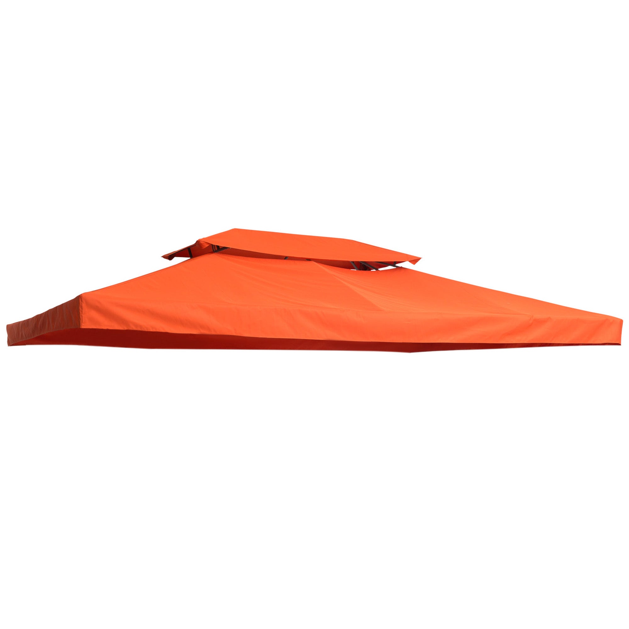 Toiture de remplacement pour pavillons de jardin 3x4m polyester café - 2