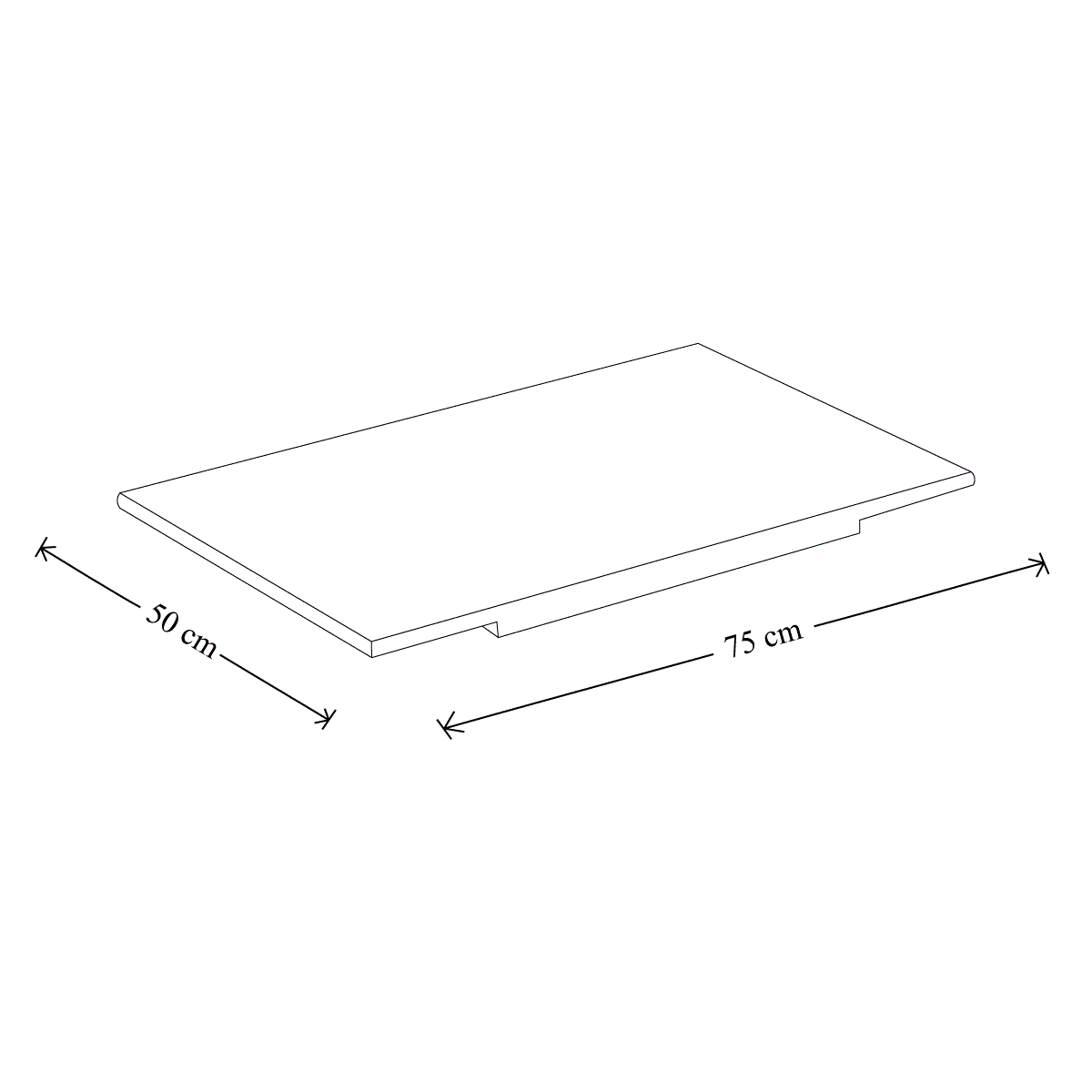 Spianatoia In Legno Di Betulla 85x50cm - Con Bordo Antiscivolo Per Impastare Pasta E Pane | Naturale E Resistente