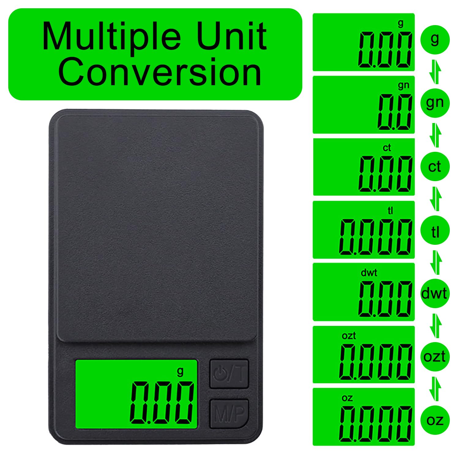 Balances de Cuisine Precision,0.01g-1000g,Balance De Cuisine NuméRiques,Balance à Bijoux Portable,Mini Balance de Precision avec Affichage Led et - 3