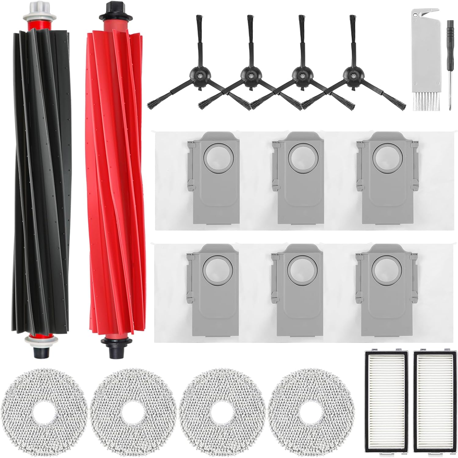 Roborock Paño de Mopa x4 para Qrevo Curv, Qrevo Edge, Qrevo Edge S5A