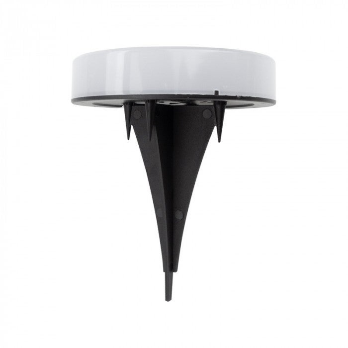 Lampa gruntowa wbijana solarna Wbijane Solarne czarno-biała LED 4000K wym: 12,5 x 10,5 x 10,5 cm tworzywo sztuczne Ecolight