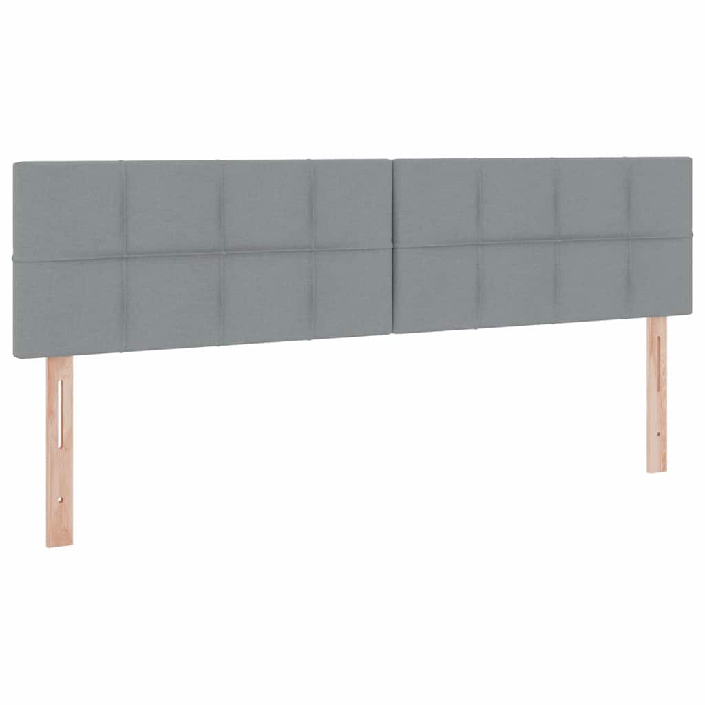 Lit avec rangement et matelas, en velours gris clair, pour la chambre, 160 × 200 cm - 9
