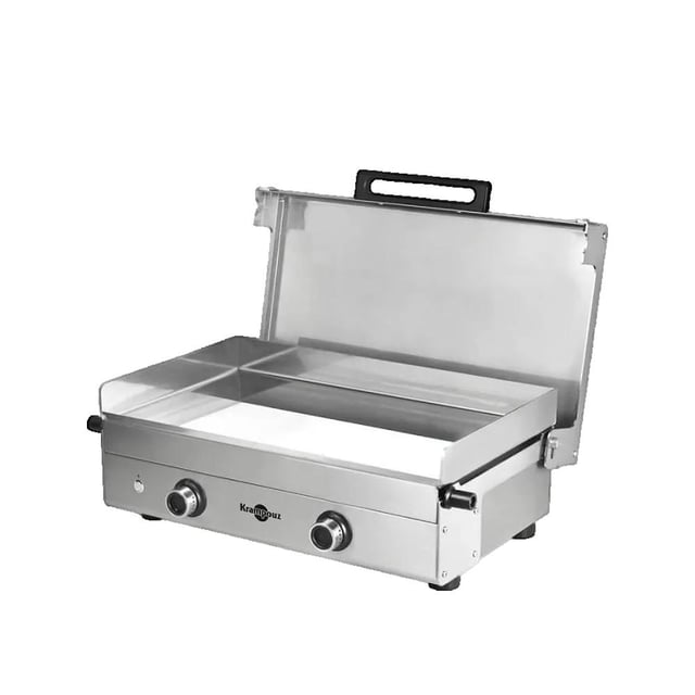 Płyta grill gazowa Krampouz Club Double duża powierzchnia inox