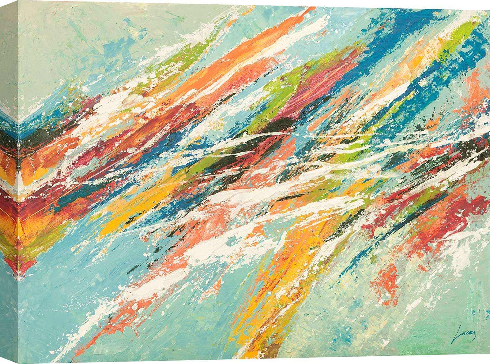 Cuadro abstracto moderno - impresión sobre lienzo - Lucas, Ola de ...