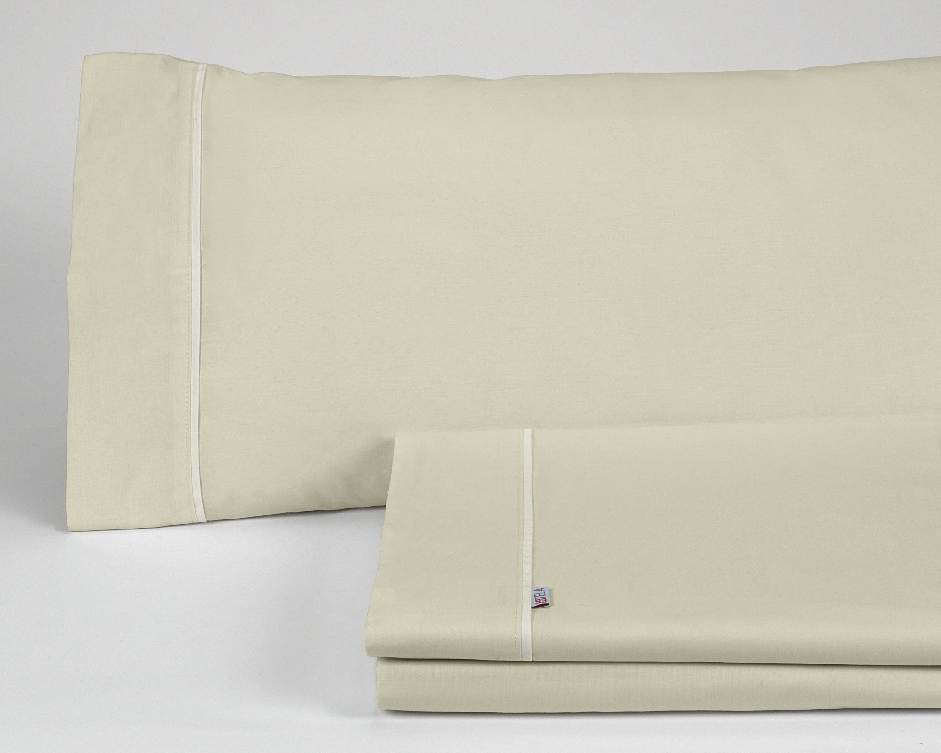 Juego de sábanas color piedra - cama de 105 (3 piezas)