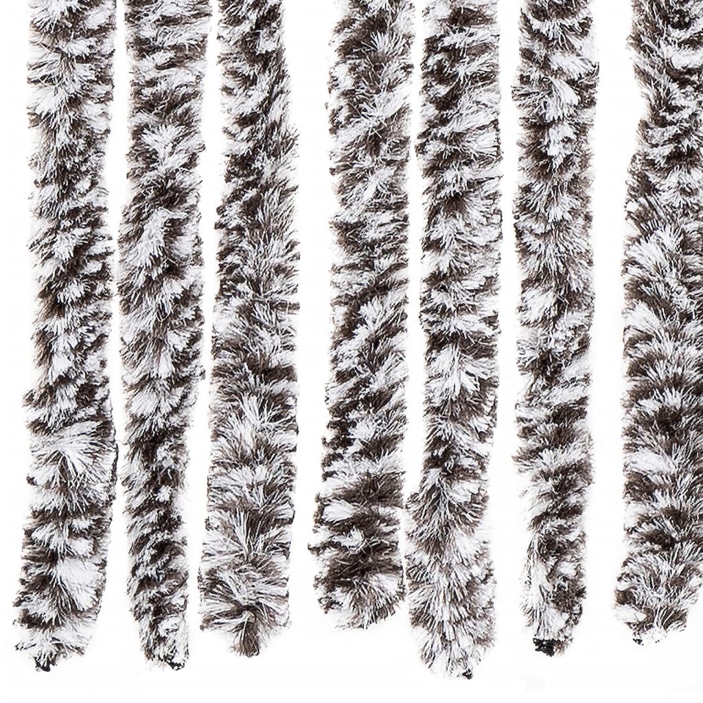 Moustiquaire | Rideau anti-moustique Marron et beige 100 x 220 cm Chenille CFW99908 - 5