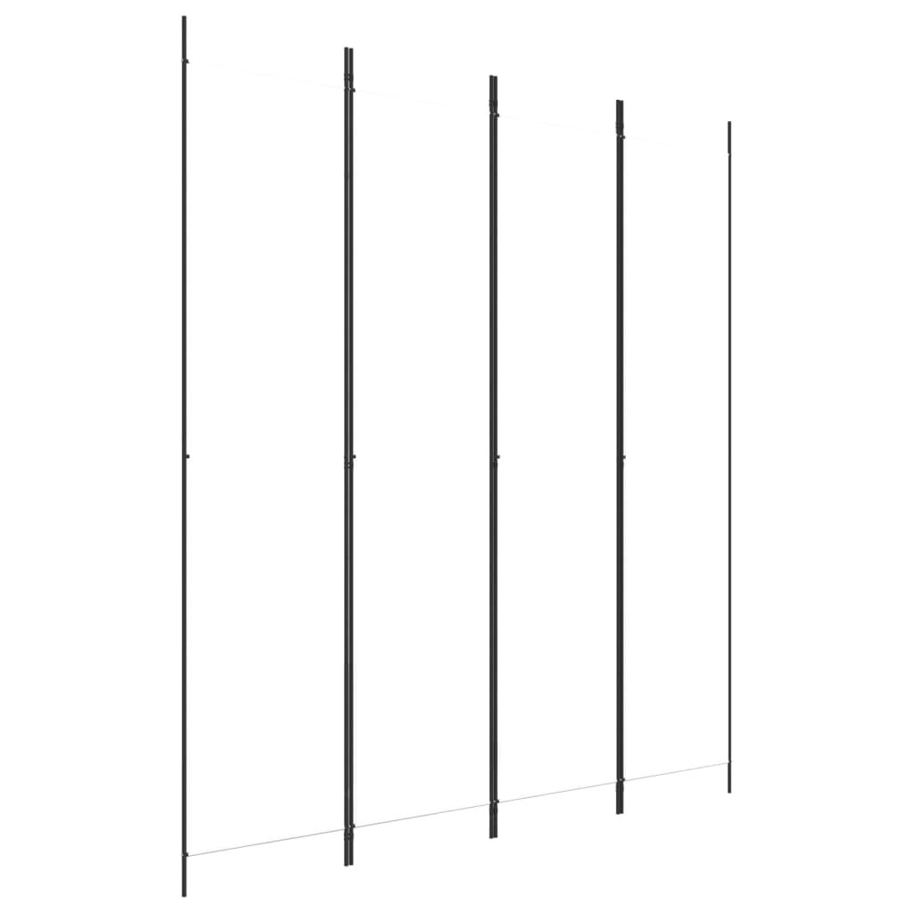 Biombo separador de 4 paneles | biombo divisor | paravientos de tela blanco 200x220 cm cfw50403