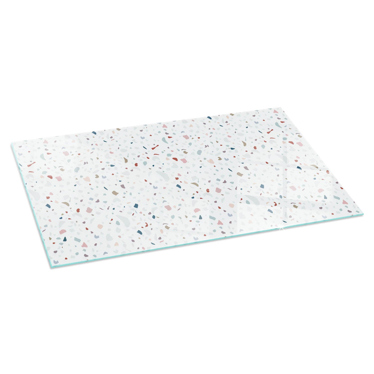 Szkło ochronne żaroodporne pod kominek - 120x60 cm - Wzór z drobnymi kształtami - TULUP