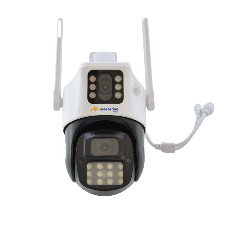 Camera de supraveghere WI-FI MESTERINO VISIO MT-IPE7403-WF fara alimentator, 3MP, doua camere, senzor de miscare, PTZ, by ENSTER