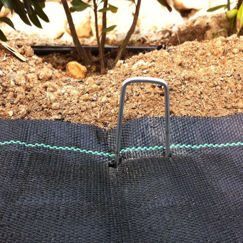 Malla Antihierba| 1 X 100 M (AnchoXLargo)| 90 g/m2| Polietileno Alta Densidad| Cuadros 33X33 CM| Color Negro - 6
