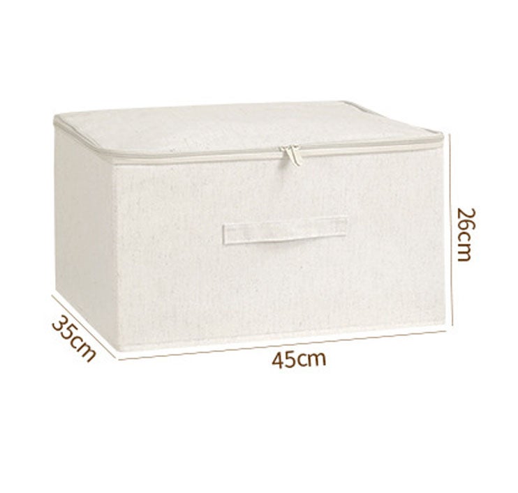 Cesta De Almacenamiento Wham Hipster 30L – Lino Plástico Estilo Moderno, Organizador Para Ropa Multiusos