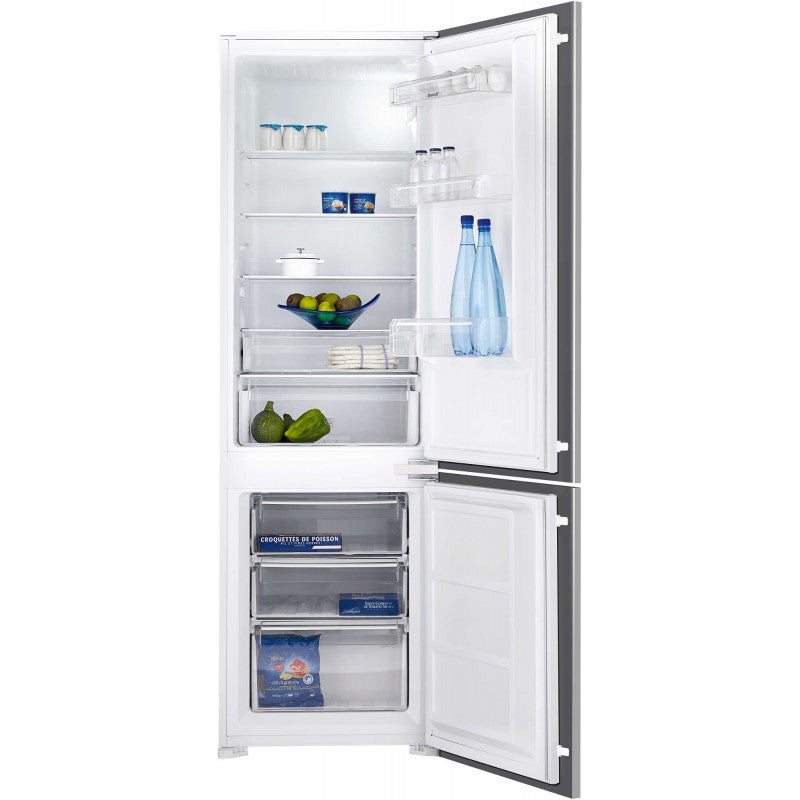 Cuisine Complète CELOMIA Avec Plan De Travail 200 Cm - Blanc Et Naturel - 5 éléments (2 Hauts, 3 Bas) - Style Contemporain - 3