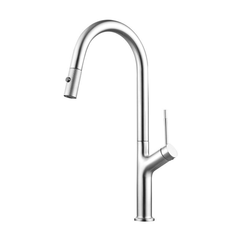 Bateria kuchenna z wyciąganą wylewką 2-funkcyjna maier look chrom