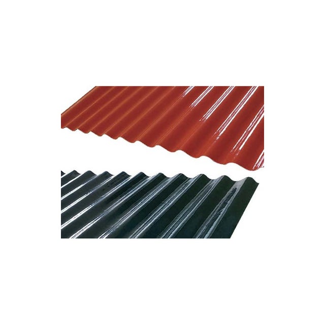 Feuille ondulée à base verte L1,18 x H2,10