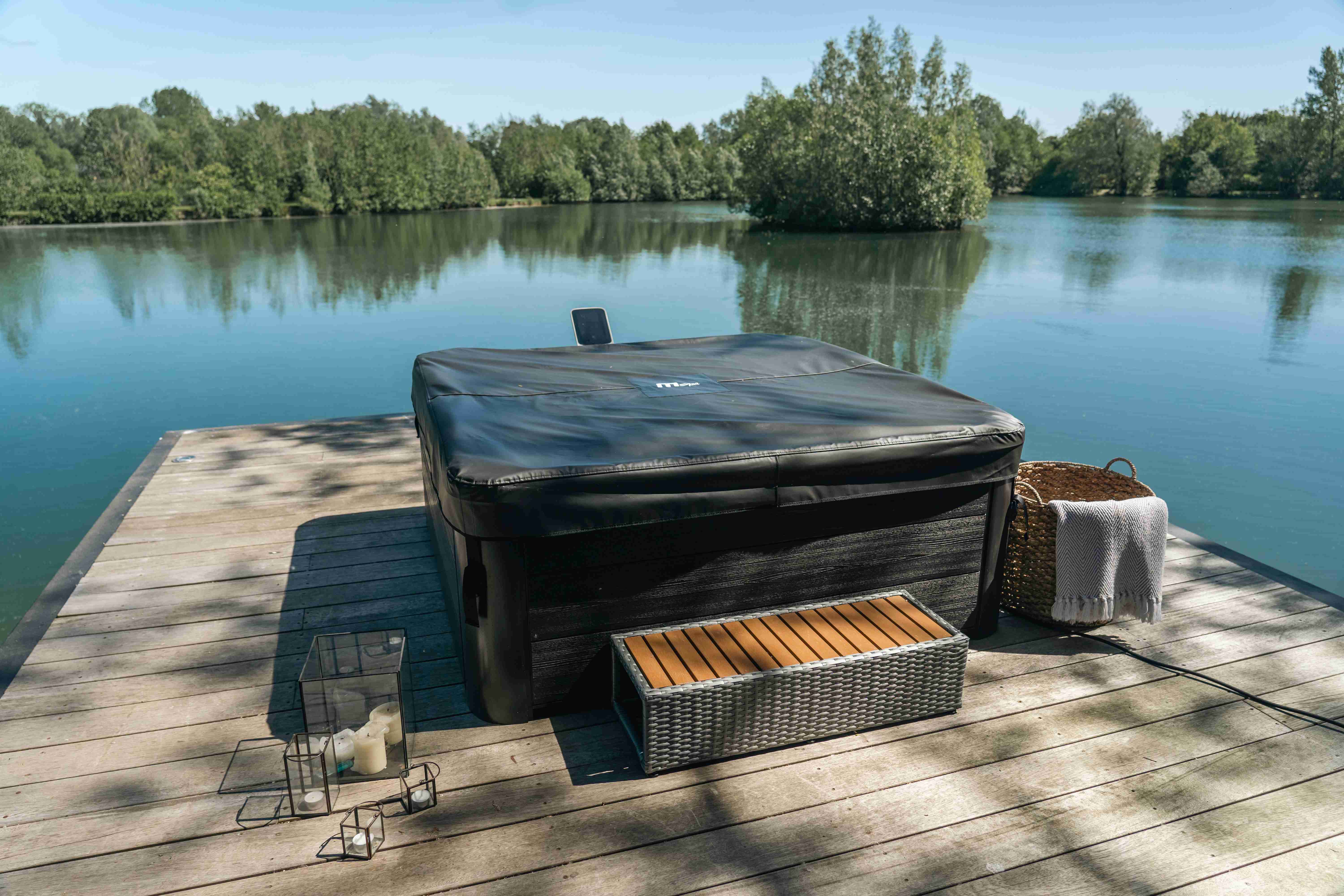 Panelowe ogrodowe SPA MSpa Oslo 6 os basen z hydromasażem 850l Led Wi-Fi - 4