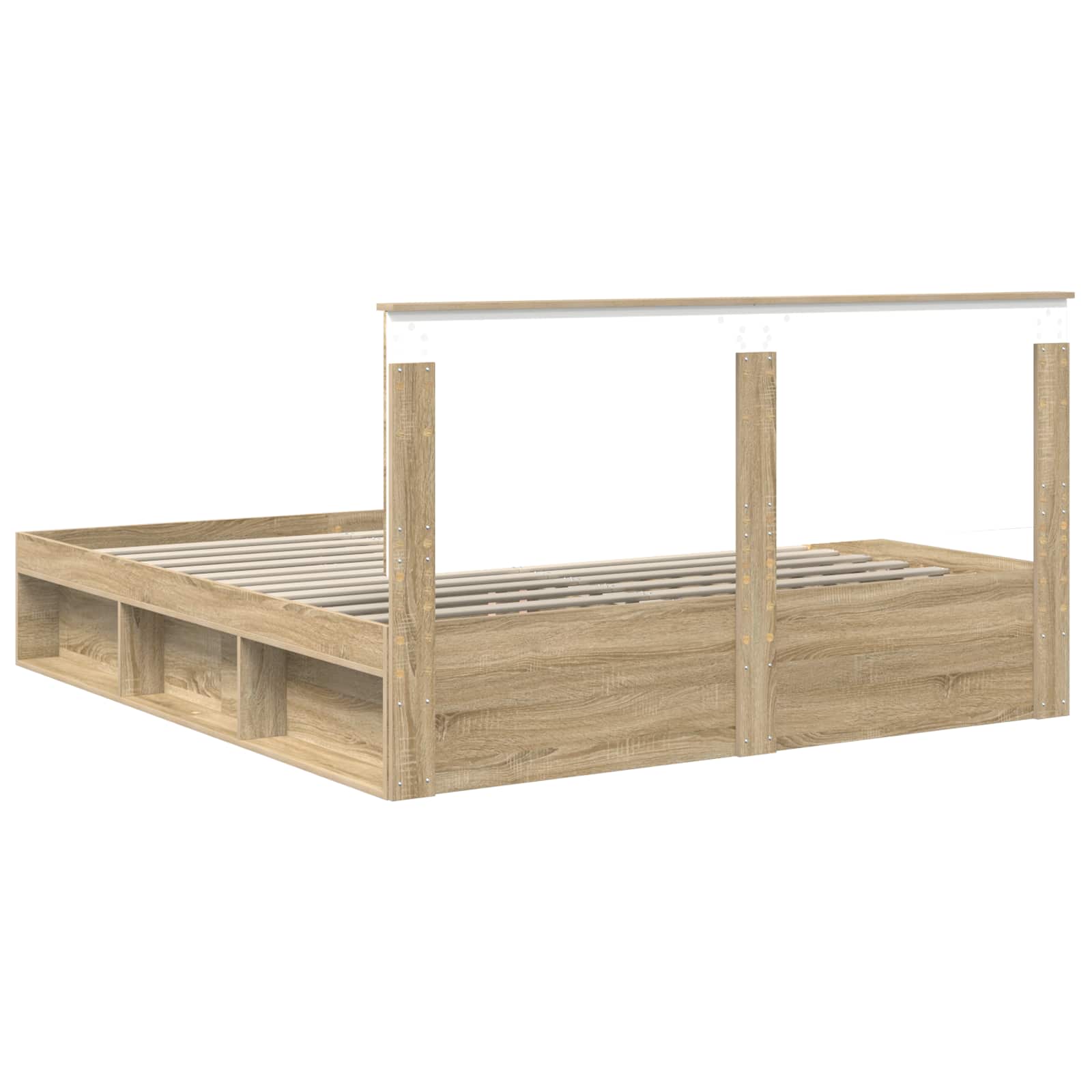 Cadre de lit 180 x 200 cm bois de pin massif - 9