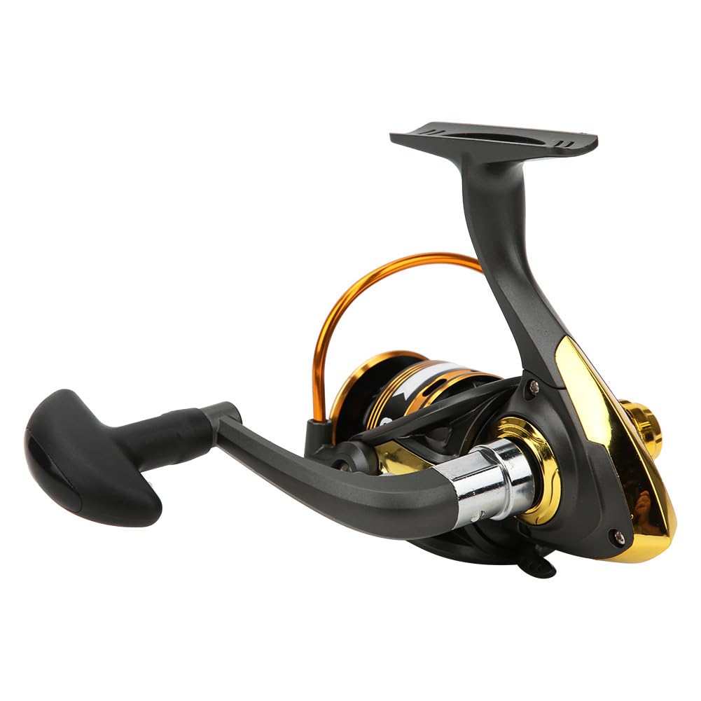 Ruota per colata ad alta velocità con mulinello da pesca in metallo con esca per pesci con impugnatura in gomma (JS4000) - 3