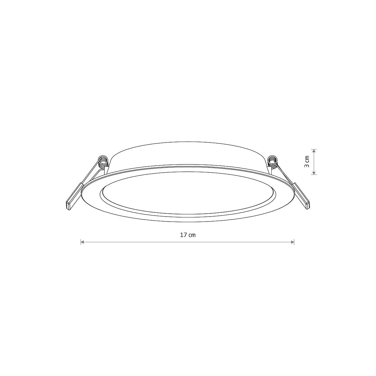 Oprawa sufitowa wpuszczana podtynkowa Mykonos Led biała 1xLEDx15W okrągła IP20 wym: 3 x 17 x 3,5 cm Nowodvorski Lighting - 8