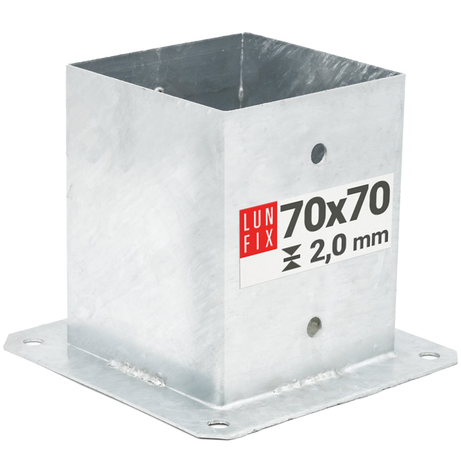 Podstawa słupa do przykręcania stopa 7x7cm 1szt.