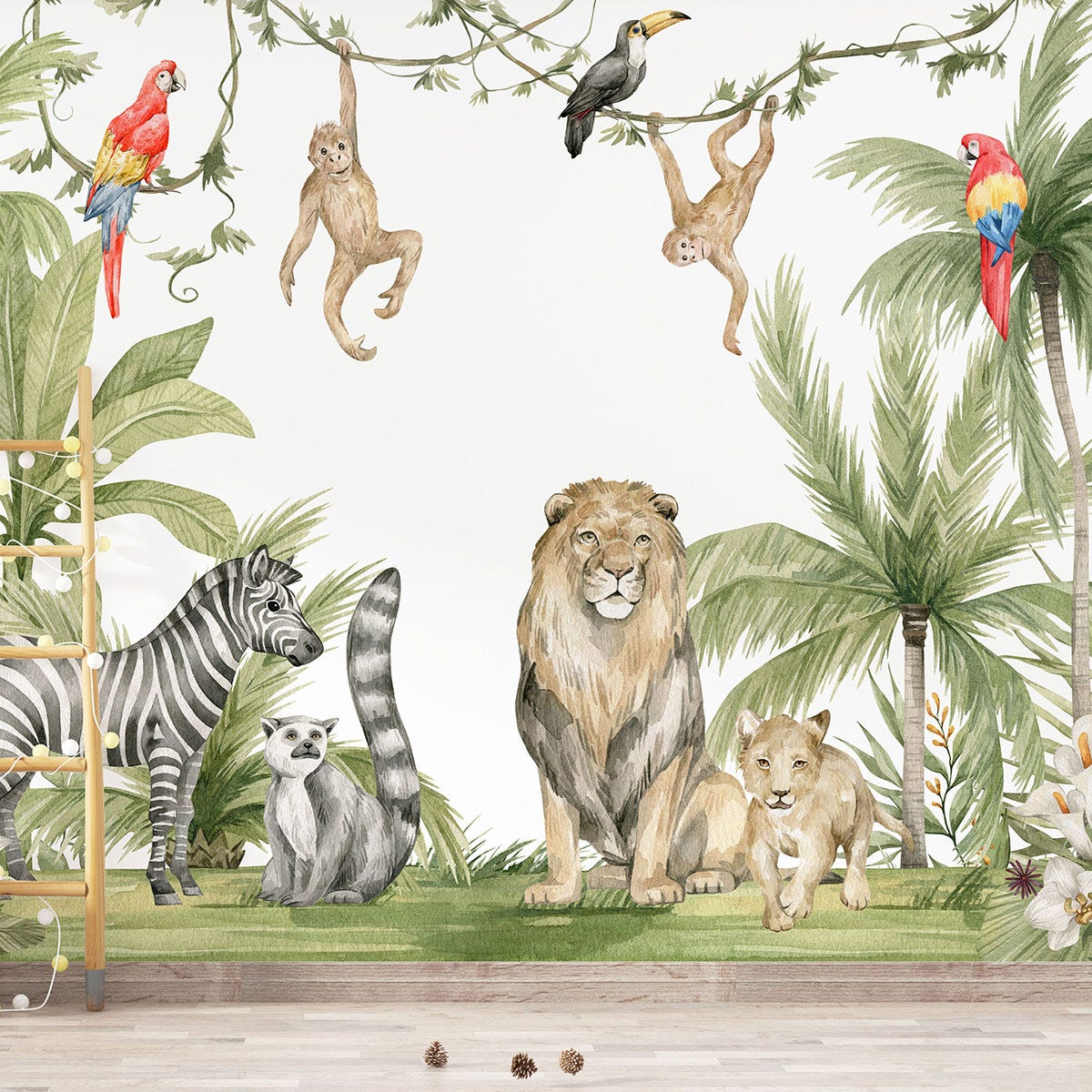 Papier Peint Panoramique Enfants - Animaux De La Jungle 3617680910207 Largeur 325 Cm X Hauteur 203 Cm 93096232 Papier Peint Panoramique Enfants - Animaux De La Jungle 3617680910207 Largeur 325 Cm X Hauteur 203 Cm 93096232