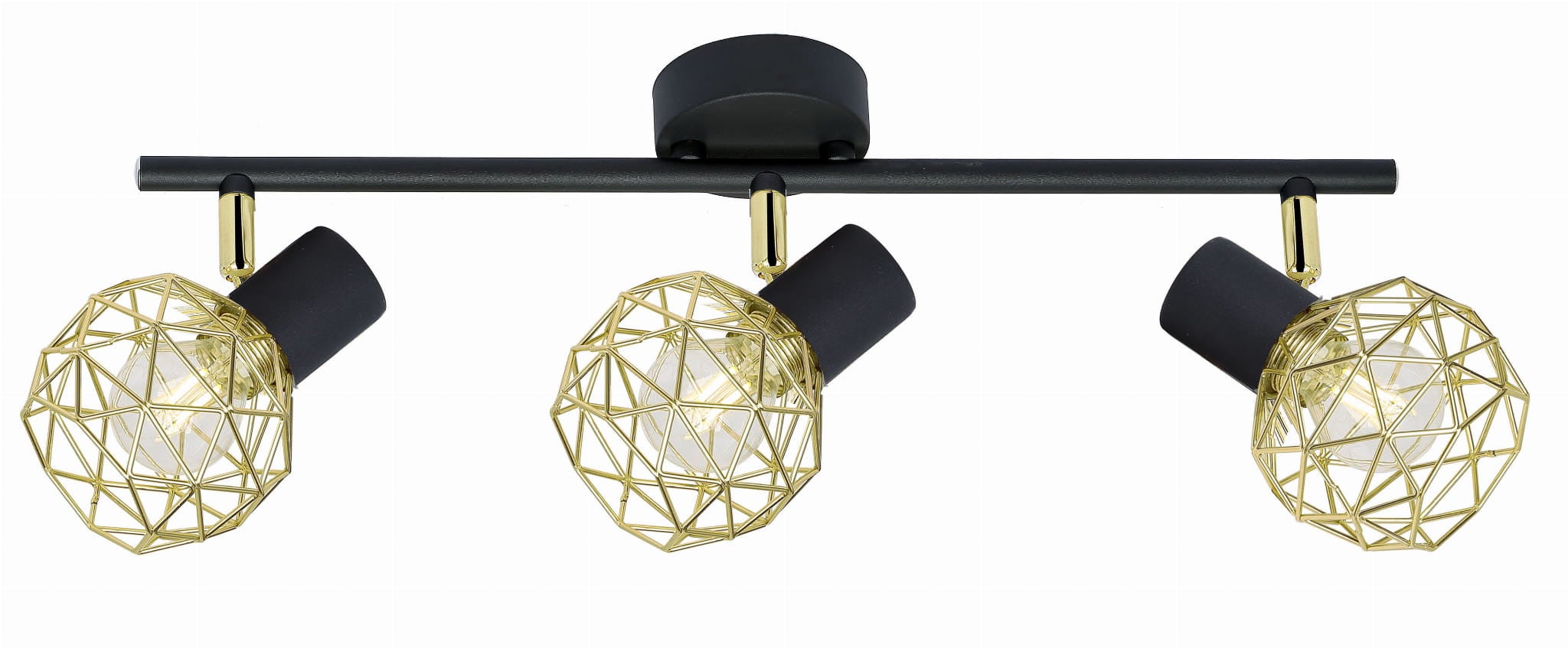 Lampa wisząca ACROBAT złoto-czarna 3 x E14 x 40W wym: 17 x 59 x 11 cm Candellux