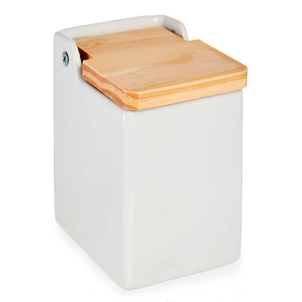 SALERO PORCELANA MADERA 10,5x10x10,7 CM - 2