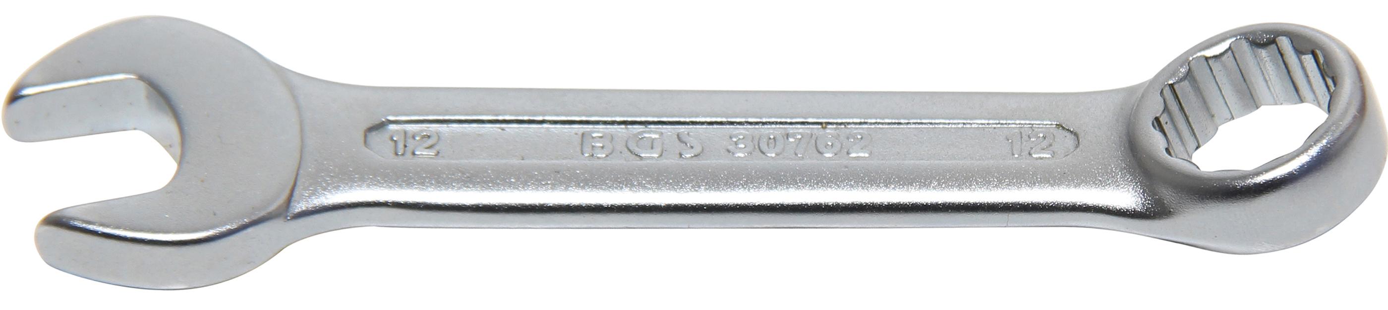 Klucz płasko-oczkowy BGS ekstra krótki SW 12 mm - 30762