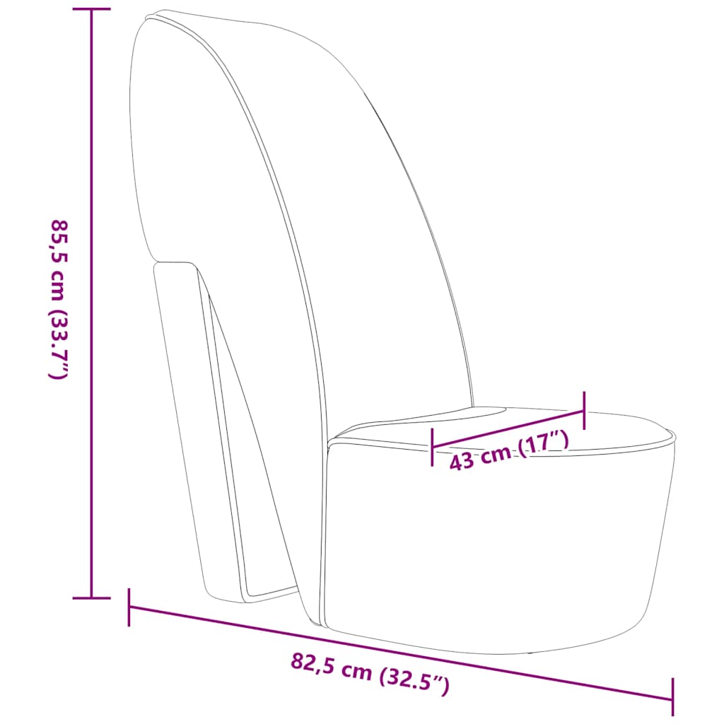 vidaXL Chaise en forme de chaussure à talon haut noir similicuir - 8