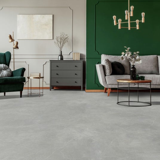 Sol PVC Textile - Aspect marbre gris - Rouleau de 2m x 8m - 3