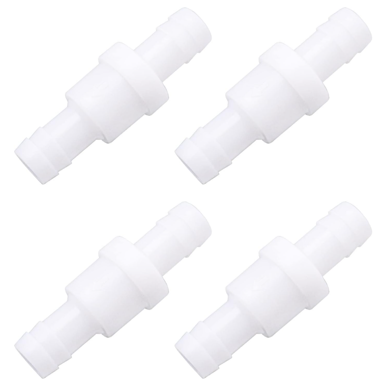 szt. jednokierunkowych zaworów zwrotnych do powietrza, wody i gazu, 12 mm plastikowy zawór zwrotny do uzdatniania wody i oczyszczania powietrza - 2