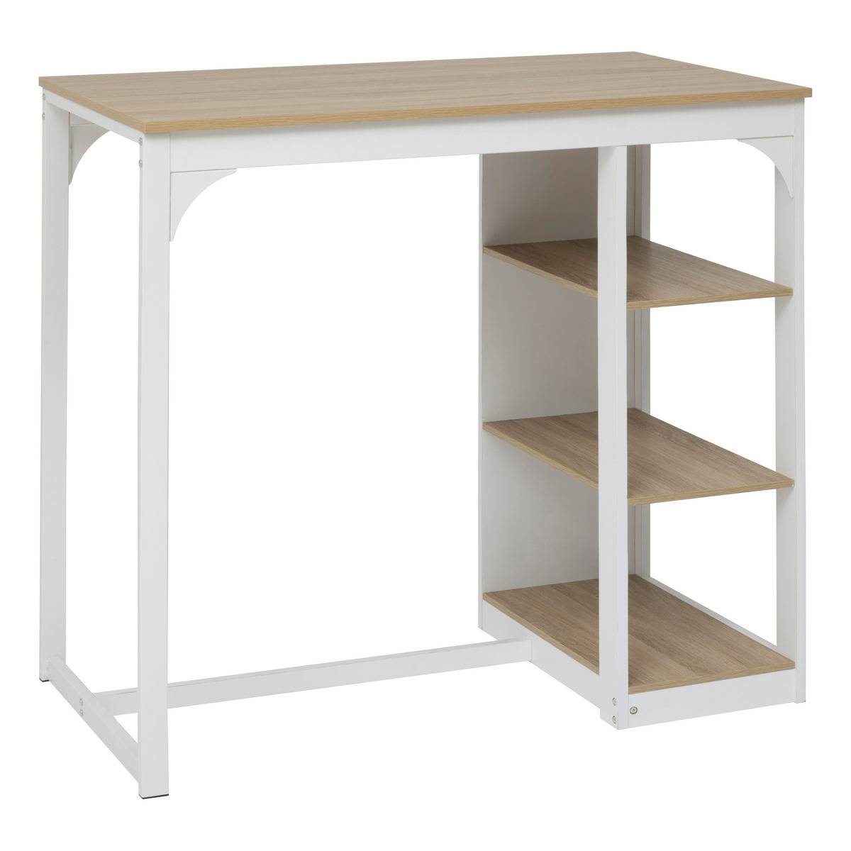 5Five Simply Smart Mesa De Bar De 2 Plazas Eat Up Y Madera 5Five Blanca , Leroy Merlin