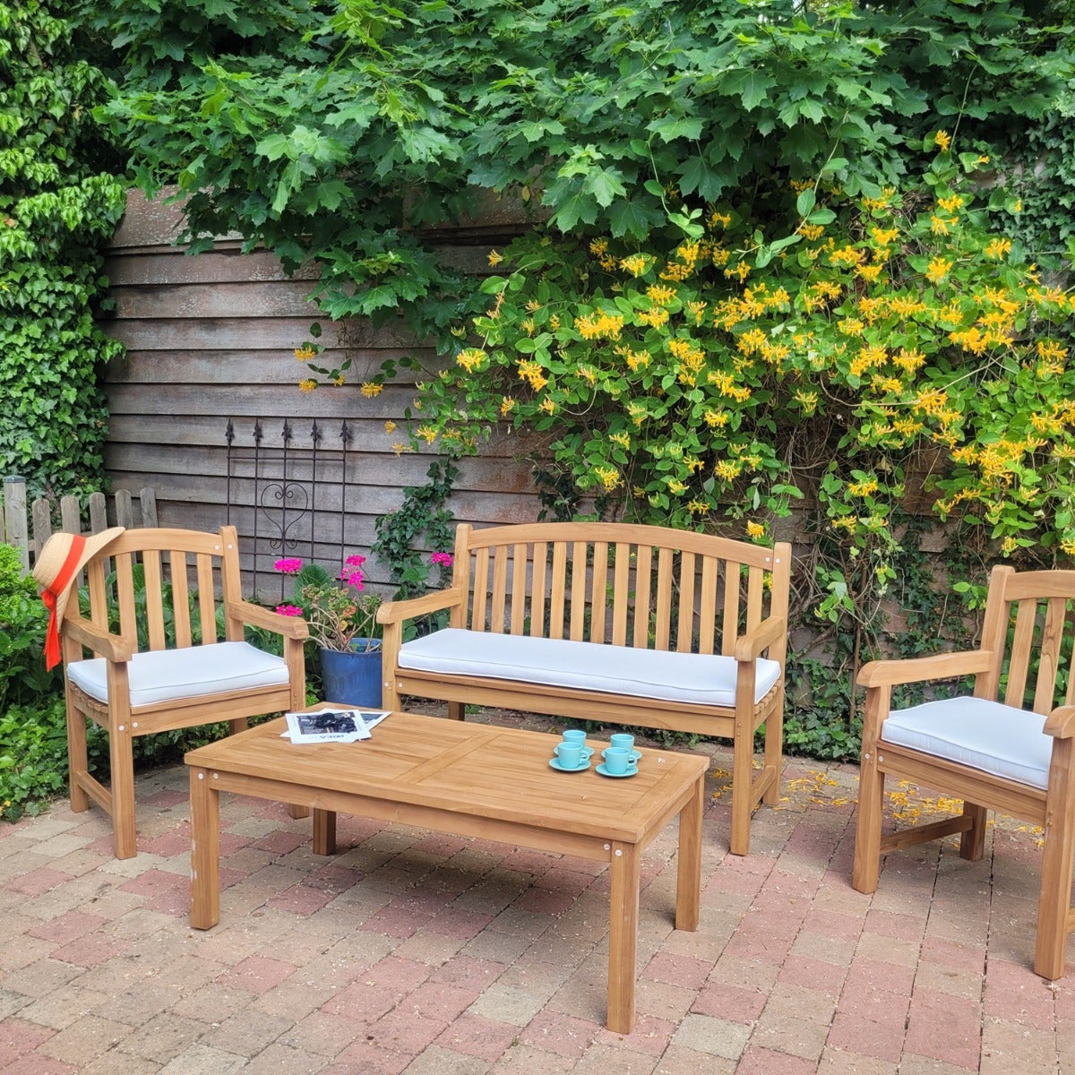 Banc en teck massif Oxford 130 cm - 5