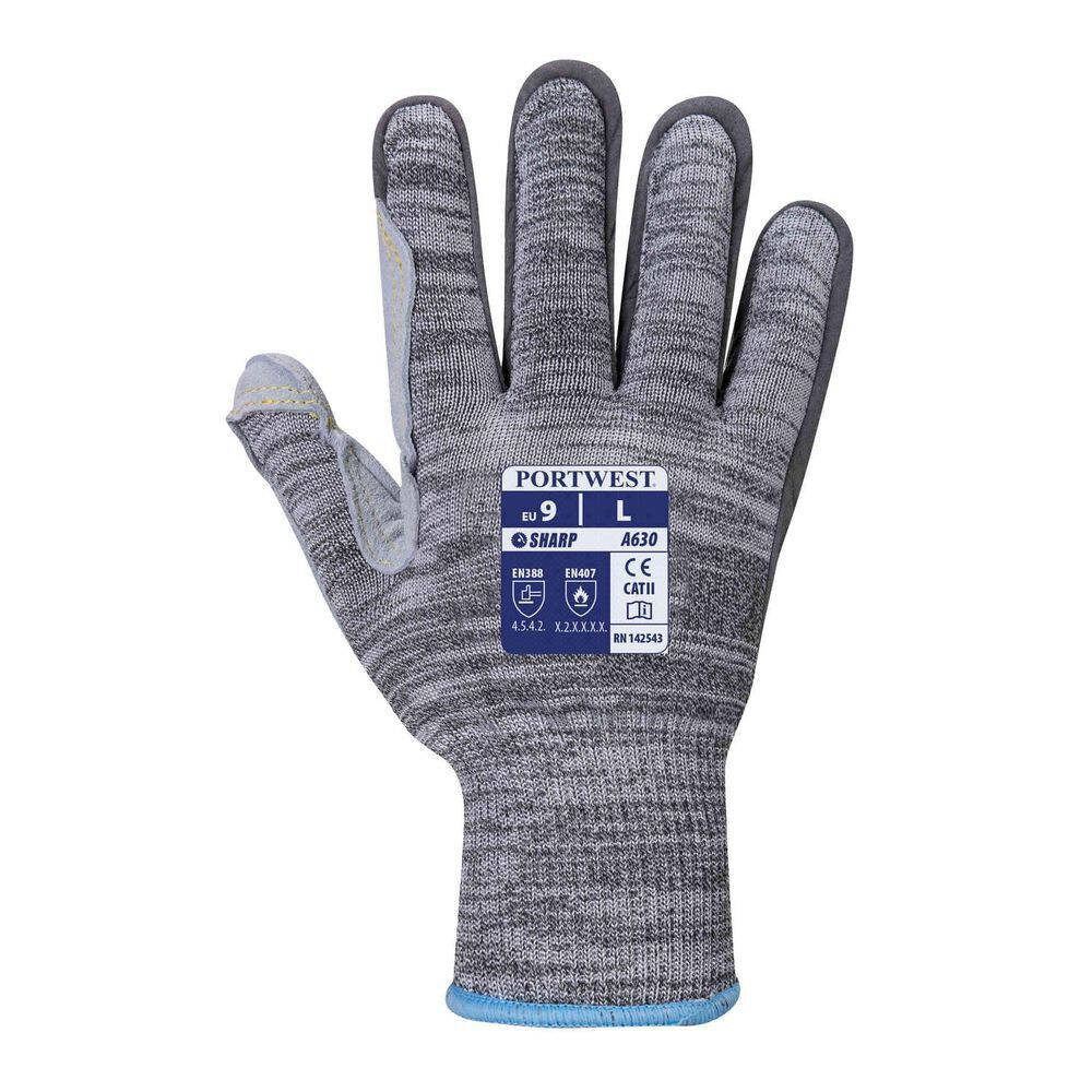 10 Paires De Gants Anti-coupe NITRAS 6605 – Protection PU Gris – Tailles 8-9-10 – Sécurité Travail