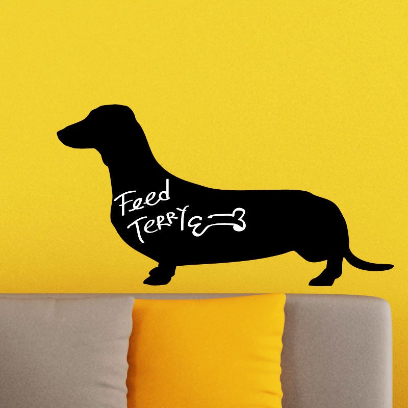 Vinilo decorativo dachshund - adhesivo de pared - revestimiento sticker mural decorativo - 110x200cm