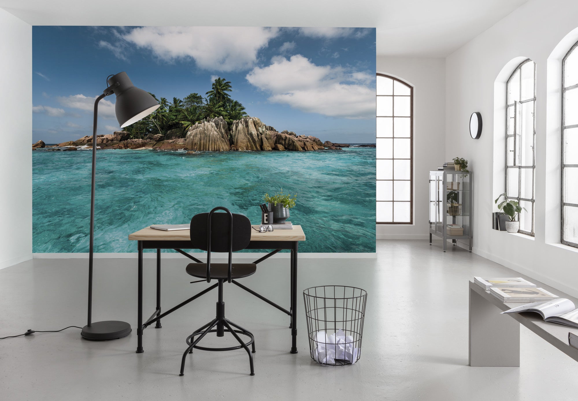 Fototapeta krajobraz turkusowymIniebieskim - 450 x 280 cm - SANDERS &amp; SANDERS