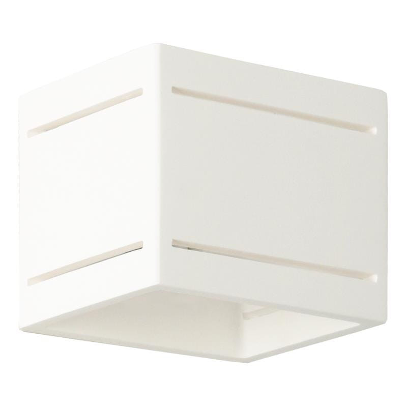 Kinkiet ścienny Mark Bia biały 1xG9x40W wym: 10 x 12 x 12 cm ceramika / gips IP20 Lampex