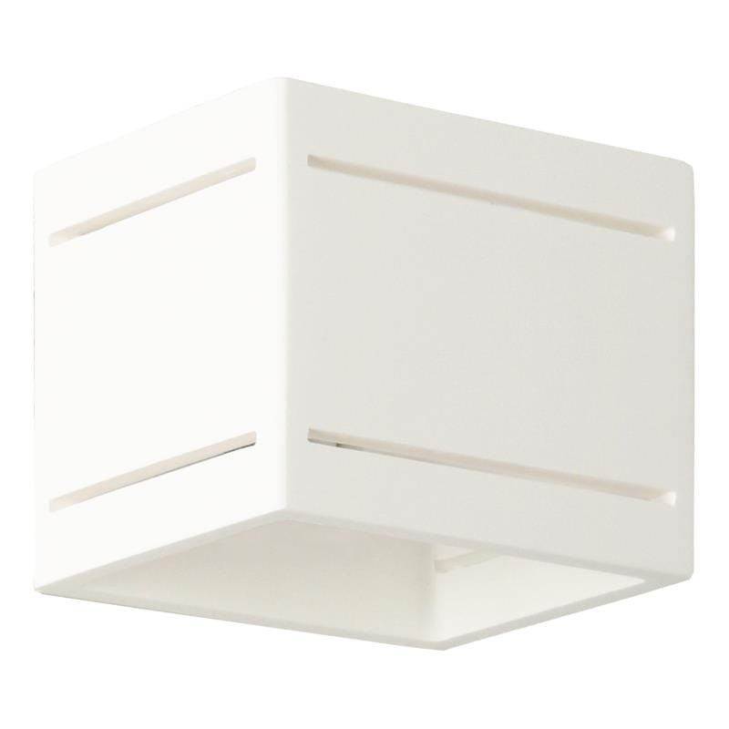 Kinkiet ścienny Mark Bia biały 1xG9x40W wym: 10 x 12 x 12 cm ceramika / gips IP20 Lampex