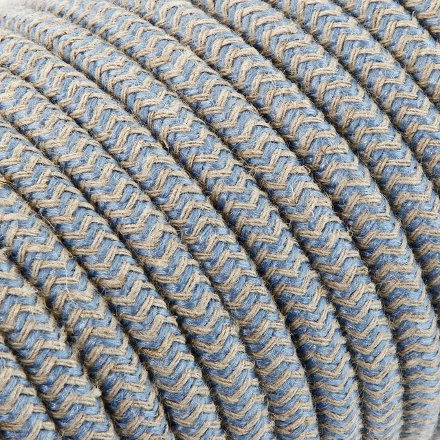 DRESS - Cable Textile Rond 2X0,75 1 mt TO446 SABLE/AVIO