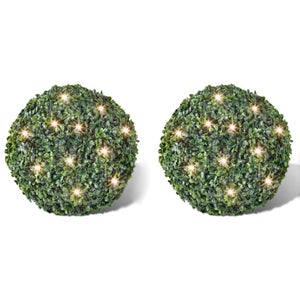 Sfera Buxus Artificiale 30cm | Pianta Finta Decorativa Per Interni Ed Esterni - Foto 2