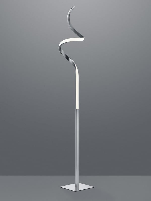Lampa podłogowa stojąca Course srebrno-biała LED 11W 3000K 950lm wym: 145 x 20,5 x 20,5 cm metal RL