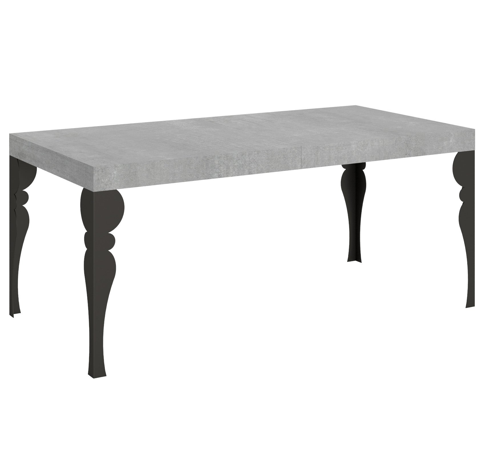 Stół rozkładany 90x180/440 cm Paxon Cement rama antracyt