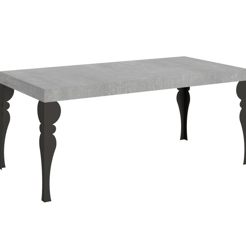 Stół rozkładany 90x180/440 cm Paxon Cement rama antracyt