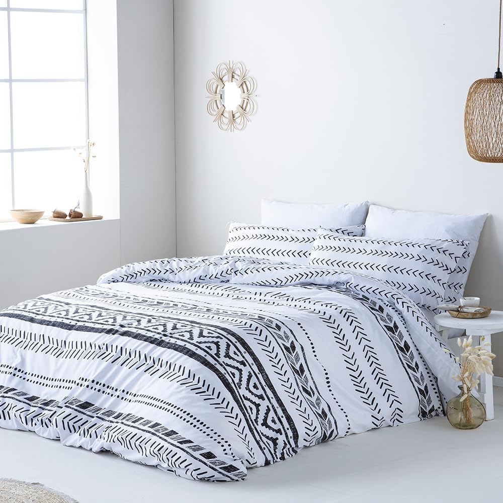 Cotton artean - funda nórdica reversible esva microfibra gris 290x220 cama de 200